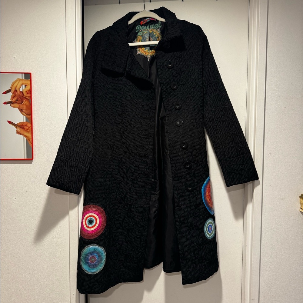 Desigual Elizabeth Jacquard Long Coat